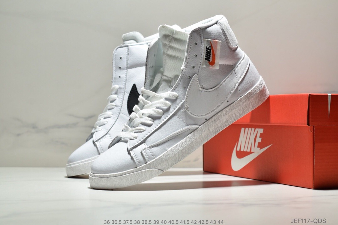 Men Nike Blazer Mid Redel All White Shoes